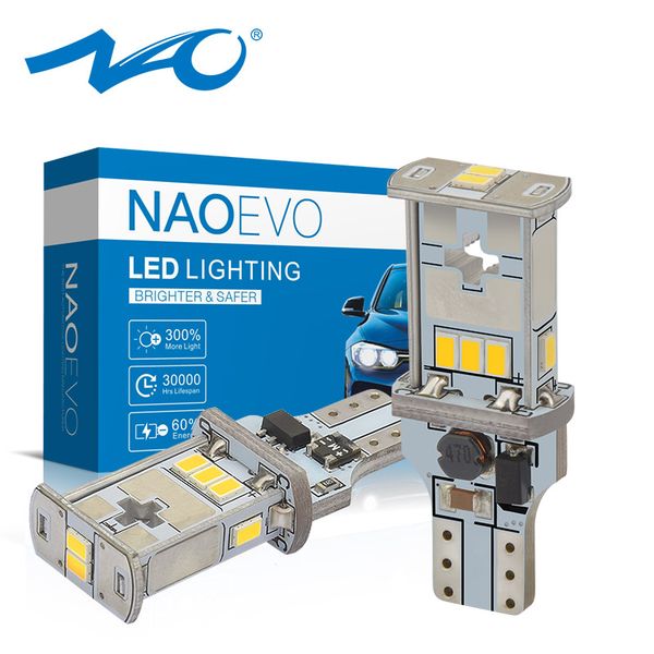 nao t15 led w16w canbus auto 921 reverse light high power 6w smd 3020 12v car 912 6000k 4300k bright white rear back-up lamp
nao t15 led w16w canbus auto 921 reverse light high power 6w smd 3020 12v car 912 6000k 4300k bright white rear back-up lamp