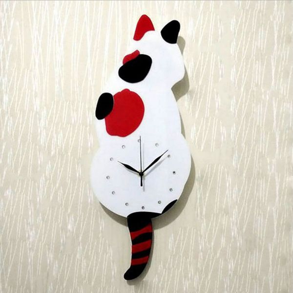 various creative acrylic cats dogs wall clock tail wag swing pendulum clock home decoration kids student gifts
various creative acrylic cats dogs wall clock tail wag swing pendulum clock home decoration kids student gifts
