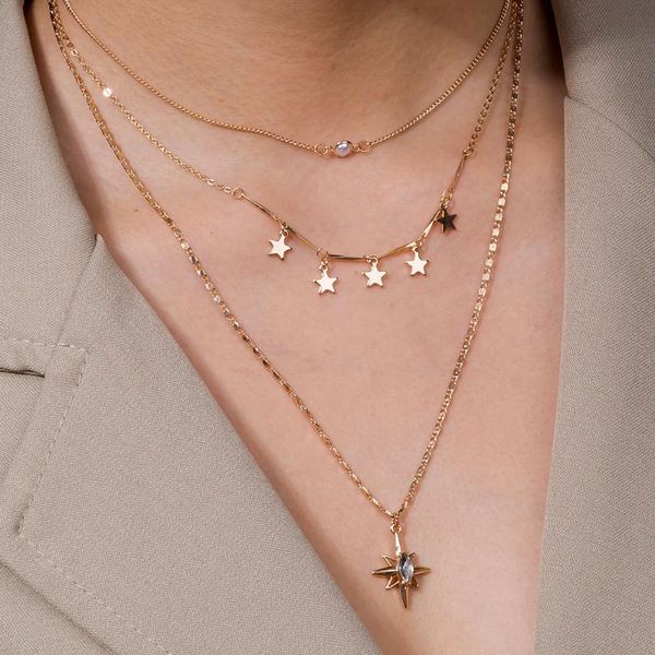 new design choker necklace for women star coin pendants necklaces 2020 chain chokers bohemian jewelry gift, Silver
new design choker necklace for women star coin pendants necklaces 2020 chain chokers bohemian jewelry gift, Silver