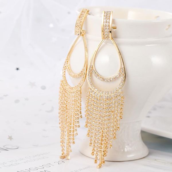 wybu peacock long tassel drop earring for women style lady's crystal pendant dangle earring ear jewelry for girl gift, Silver
wybu peacock long tassel drop earring for women style lady's crystal pendant dangle earring ear jewelry for girl gift, Silver