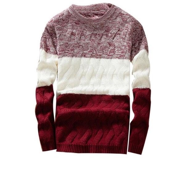 men s knitted sweater autumn winter casual o-neck striped slim knittwear mens sweaters pullovers jumper pull homme003, White;black
men s knitted sweater autumn winter casual o-neck striped slim knittwear mens sweaters pullovers jumper pull homme003, White;black