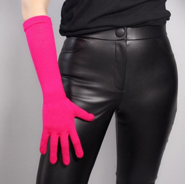 women' autumn winter wool knitted elastic gloves lady' candy color performance dancing long warm driving glove 40cm r2287, Blue;gray
women' autumn winter wool knitted elastic gloves lady' candy color performance dancing long warm driving glove 40cm r2287, Blue;gray