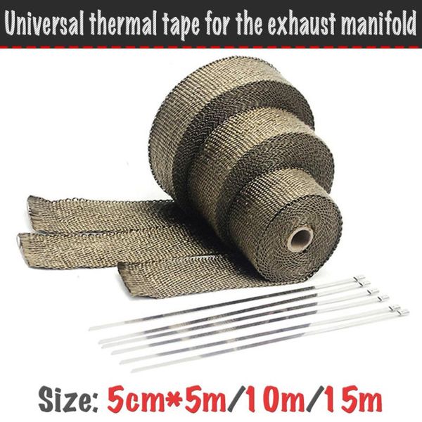 universal thermal tape for exhaust manifold (muffler) to 1200 degree, flame retardant tape (5 cm * 5 m/10 m/15 m)
universal thermal tape for exhaust manifold (muffler) to 1200 degree, flame retardant tape (5 cm * 5 m/10 m/15 m)