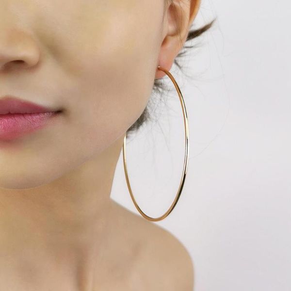 manilai 90mm simple metal big hoop earrings for women statement jewelry gold color large earrings accessories 2020, Golden;silver
manilai 90mm simple metal big hoop earrings for women statement jewelry gold color large earrings accessories 2020, Golden;silver