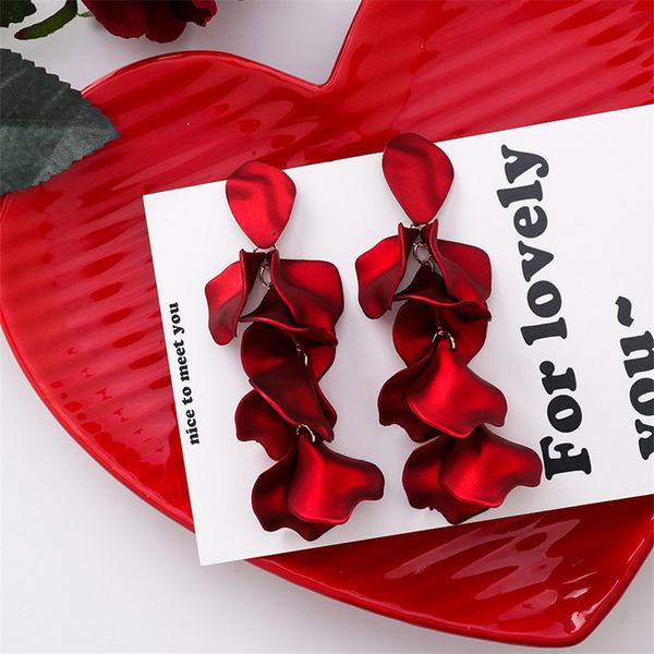 korean dangle red petals acrylic earrings fashion bohemian romantic resin rose flower statement drop earrings for women jewelry, Silver
korean dangle red petals acrylic earrings fashion bohemian romantic resin rose flower statement drop earrings for women jewelry, Silver