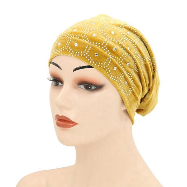 beanie/skull caps fashion muslim female turban hat bonnet gold velvet rhinestone solid beanie hair bonnets cap for women tb-88, Blue;gray
beanie/skull caps fashion muslim female turban hat bonnet gold velvet rhinestone solid beanie hair bonnets cap for women tb-88, Blue;gray