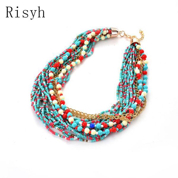 chokers risyh bohemian ethnic style fashion texture beads mixed short temperament necklace, Golden;silver
chokers risyh bohemian ethnic style fashion texture beads mixed short temperament necklace, Golden;silver