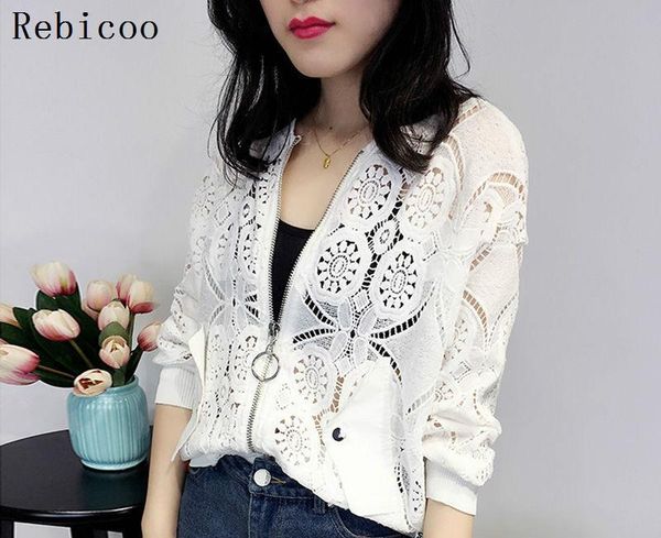 womens casual bomber jackets ladies lace floral jacket long sleeve basic jacket female hollow out sunproof coats, Black;brown
womens casual bomber jackets ladies lace floral jacket long sleeve basic jacket female hollow out sunproof coats, Black;brown