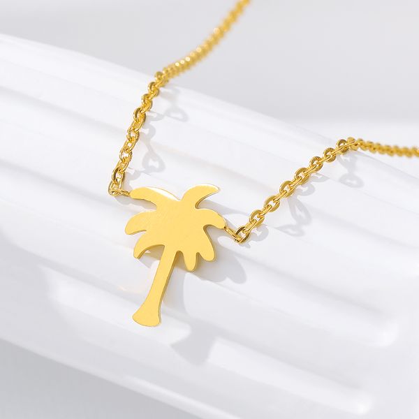 pendant necklaces summer style gold color palm tree necklace women men tropical jewelry stainless steel boho chain charm coconut collares, Silver
pendant necklaces summer style gold color palm tree necklace women men tropical jewelry stainless steel boho chain charm coconut collares, Silver