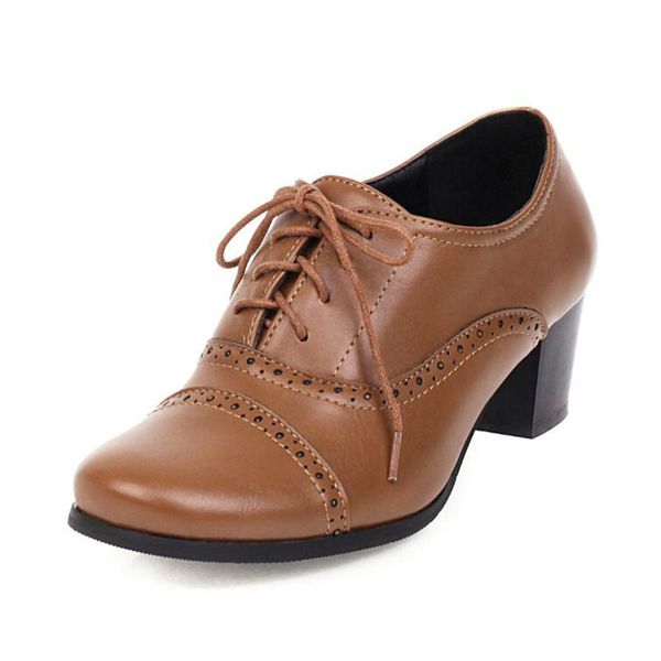 british style lace up high heels oxford shoes for women autumn thick heel women pumps shoes brogues oxford woman casual, Black
british style lace up high heels oxford shoes for women autumn thick heel women pumps shoes brogues oxford woman casual, Black