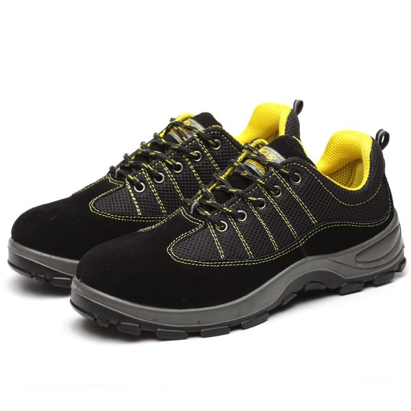 men casual steel toe caps working shoes large size breathable safety shoe construction site worker sneakers security boots male, Black
men casual steel toe caps working shoes large size breathable safety shoe construction site worker sneakers security boots male, Black