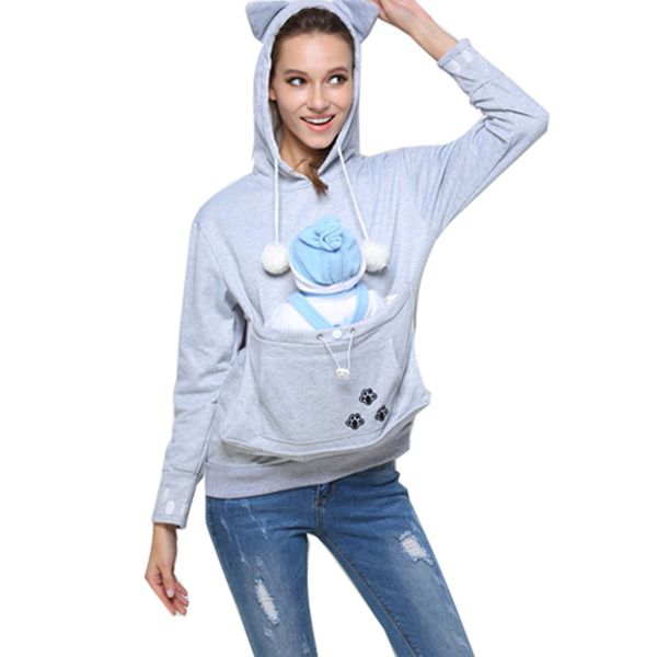 cat ears hoodies with hat cuddle pouch kangaroo pocket dog pet hoodies casual pullovers cute plus size sweatshirt women, Black
cat ears hoodies with hat cuddle pouch kangaroo pocket dog pet hoodies casual pullovers cute plus size sweatshirt women, Black