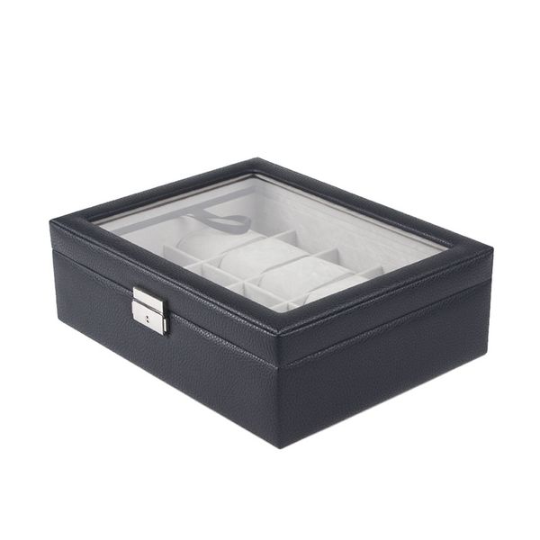 turnfinger high-end quality wooden gift packaging clamshell 10-digit watch box elegant and stylish surface leather, Black;blue
turnfinger high-end quality wooden gift packaging clamshell 10-digit watch box elegant and stylish surface leather, Black;blue