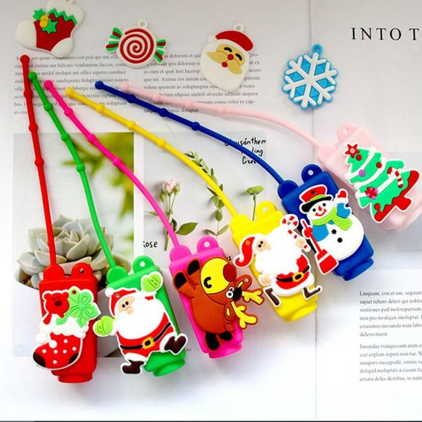 halloween christmas cartoon silicone case 30ml hand sanitizer portable travel makeup container cleanser liquid empty bottle pendent e91101, Blue 
halloween christmas cartoon silicone case 30ml hand sanitizer portable travel makeup container cleanser liquid empty bottle pendent e91101, Blue