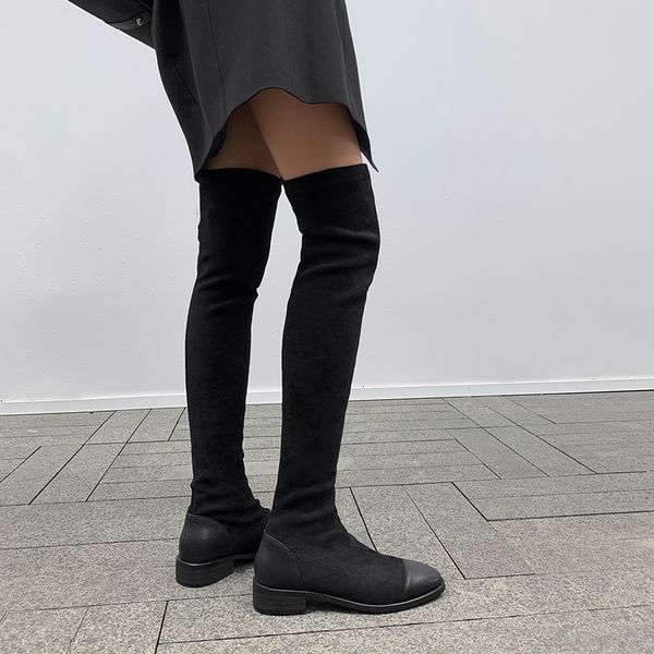 tight high warm winter snow boots long shoes genuine leather over the knee high boots women low heels party shoes woman, Black
tight high warm winter snow boots long shoes genuine leather over the knee high boots women low heels party shoes woman, Black
