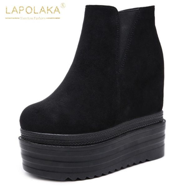 lapolaka 2020 новая мода ботильоны женская обувь zip up весна осень клин высокие каблуки платформы обувь женские сапоги женские, Black
lapolaka 2020 новая мода ботильоны женская обувь zip up весна осень клин высокие каблуки платформы обувь женские сапоги женские, Black