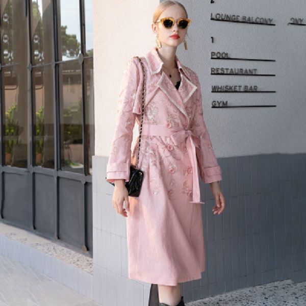 women designer jacken windbreaker woman print england style long fashion trend woman long coat womens windbreaker belt, Tan;black
women designer jacken windbreaker woman print england style long fashion trend woman long coat womens windbreaker belt, Tan;black