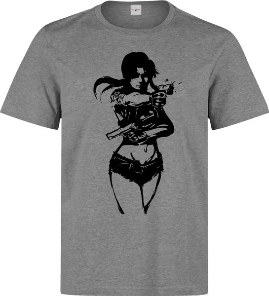 2020 fashion summer black lagoon anime revy minimalistic art men's (woman's available) grey t shirt tee shirt
2020 fashion summer black lagoon anime revy minimalistic art men's (woman's available) grey t shirt tee shirt