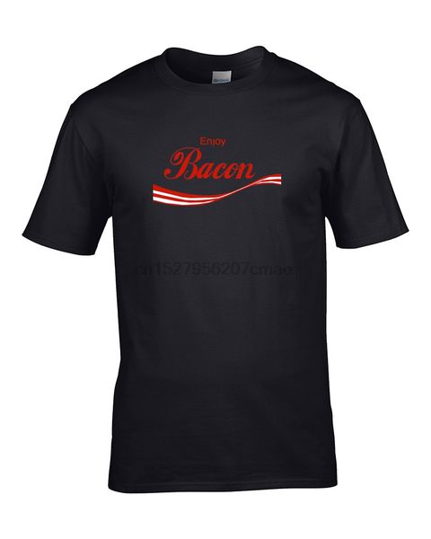 enjoy bacon- famous fizzy pop parody rasher loving men t-shirt(1