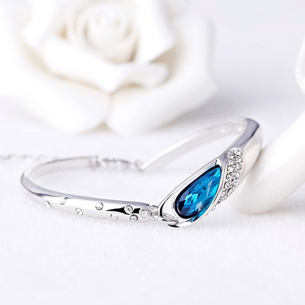 bangle gb austria blue crystal zircon bracelet glass shoes actress female ocean heart bangles royal queen jewelry, Black
bangle gb austria blue crystal zircon bracelet glass shoes actress female ocean heart bangles royal queen jewelry, Black