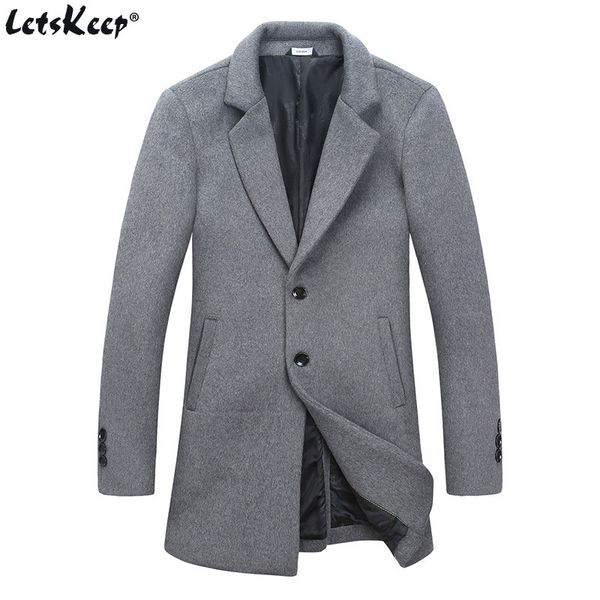 men's wool & blends letskeep business long coat men thick overcoat suit collar windbreaker mens warm trench big size , ma524, Black
men's wool & blends letskeep business long coat men thick overcoat suit collar windbreaker mens warm trench big size , ma524, Black