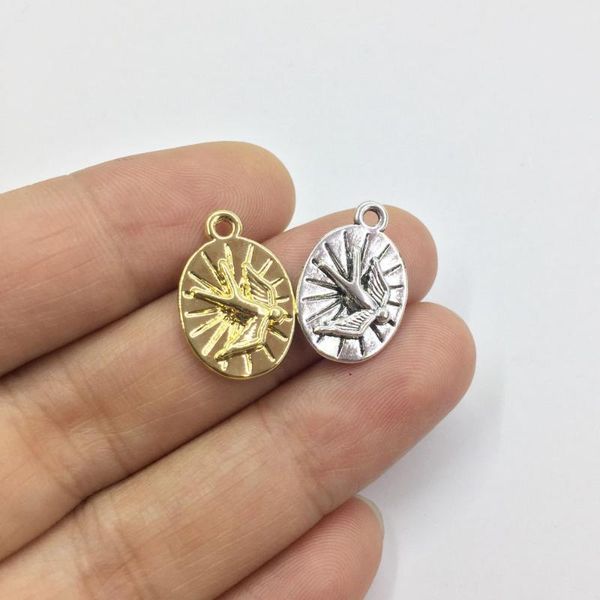 eruifa 20pcs 12*14mm swallow print gold/silver plated zinc alloy charms pendant jewelry diy necklace 2 colors, Bronze;silver
eruifa 20pcs 12*14mm swallow print gold/silver plated zinc alloy charms pendant jewelry diy necklace 2 colors, Bronze;silver