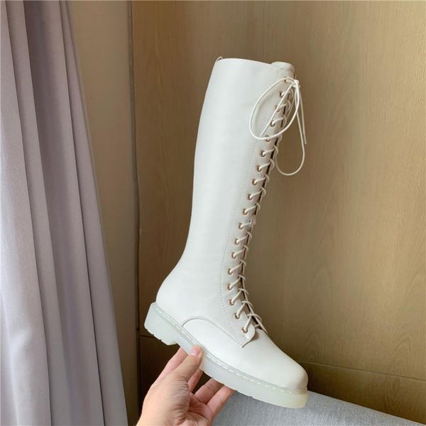 boots women motorcycle shoes real leather platform flat knee high zip cross tied lady long autumn winter 40, Black
boots women motorcycle shoes real leather platform flat knee high zip cross tied lady long autumn winter 40, Black