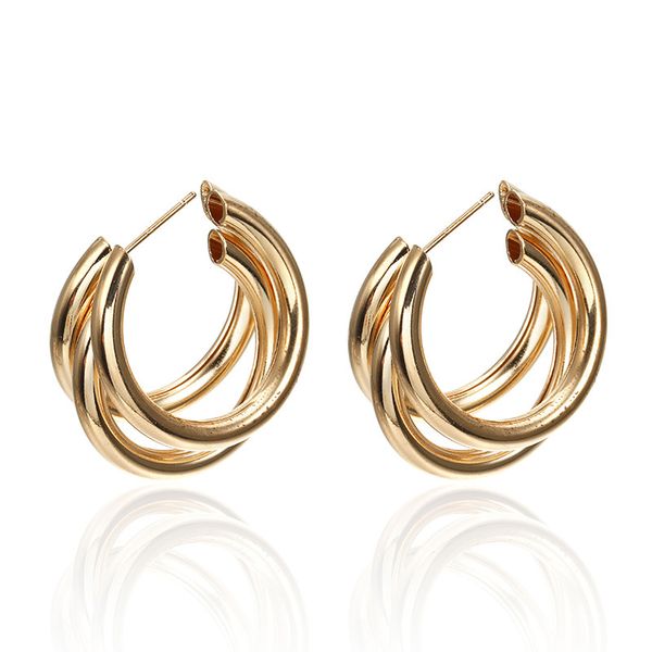 solid color gold earrings hoop earings geometric ring round earrings for women trendy fashion classical, Golden;silver
solid color gold earrings hoop earings geometric ring round earrings for women trendy fashion classical, Golden;silver