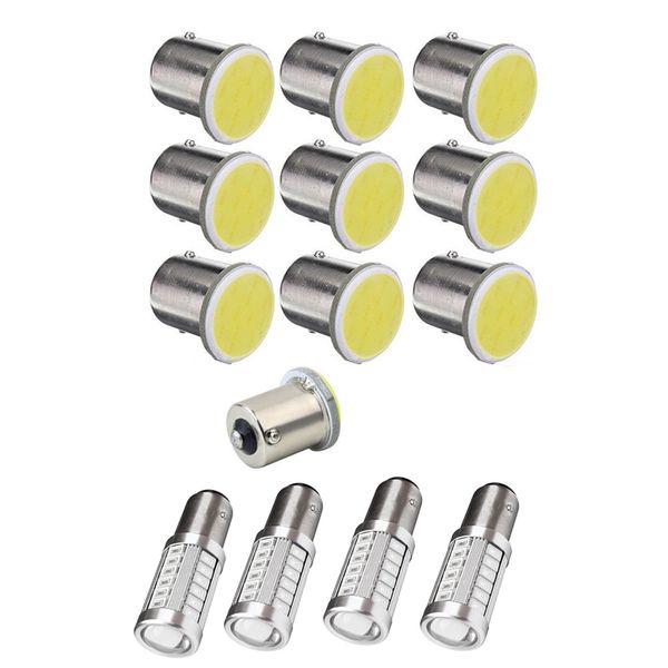 10pcs ba15s p21w led car led 1156 lamp cob 12 smd 12v voltage & 4pcs 1157 p21/5w bay15d 33 smd auto brake lights
10pcs ba15s p21w led car led 1156 lamp cob 12 smd 12v voltage & 4pcs 1157 p21/5w bay15d 33 smd auto brake lights