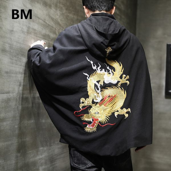 chinese style dragon embroidery cloak 2020 plus size kirin embroidered windbreaker 5xl hooded coat retro hoodie men clothes, Tan;black
chinese style dragon embroidery cloak 2020 plus size kirin embroidered windbreaker 5xl hooded coat retro hoodie men clothes, Tan;black
