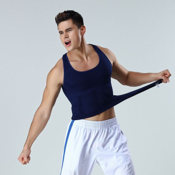 undershirts body shaper male compression tank tummy slimming control corset seamless high elastic shapewear corrective posture vest, Black;brown
undershirts body shaper male compression tank tummy slimming control corset seamless high elastic shapewear corrective posture vest, Black;brown