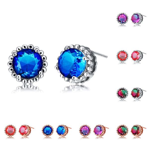 trendy female blue green crystal earrings charm rose gold color stud earrings for women elegant rainbow round wedding, Golden;silver
trendy female blue green crystal earrings charm rose gold color stud earrings for women elegant rainbow round wedding, Golden;silver