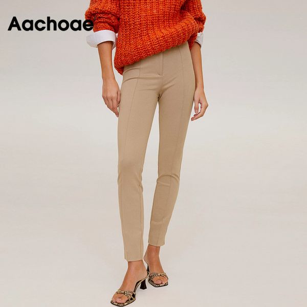 aachoae women solid elegant pants leggings pleated side leg split pencil pants lady zipper casual skinny trousers pantalon, Black;white
aachoae women solid elegant pants leggings pleated side leg split pencil pants lady zipper casual skinny trousers pantalon, Black;white