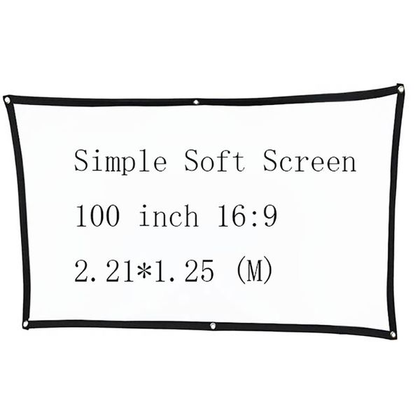 projection screens thinyou 100 inch 16:9 simple soft portable projector screen matte white for wall mounted home theater travel
projection screens thinyou 100 inch 16:9 simple soft portable projector screen matte white for wall mounted home theater travel