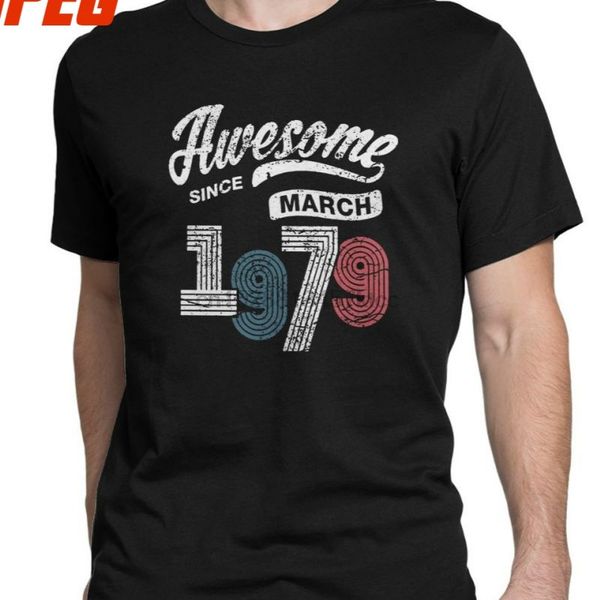 awesome since march 1979 vintage t shirt men 40th birthday gifts plus size retro t shirt o neck 100% cotton tees plus size
awesome since march 1979 vintage t shirt men 40th birthday gifts plus size retro t shirt o neck 100% cotton tees plus size