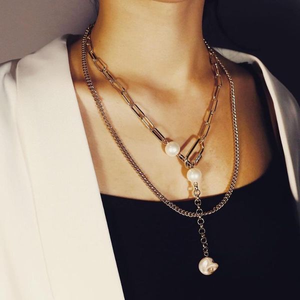 aensoa punk многослойной коренастой толстой pearl подвеска choker ожерелье женщина урожай металл ссылка цепь ожерелье длинных кулон ювелирны, Silver
aensoa punk многослойной коренастой толстой pearl подвеска choker ожерелье женщина урожай металл ссылка цепь ожерелье длинных кулон ювелирны, Silver