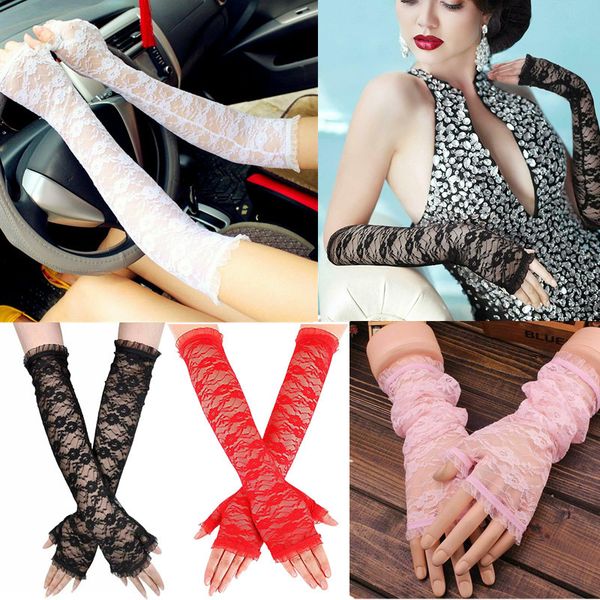 five fingers gloves women long lace fingerless sun protection driving accessories mittens lady girl party costumes, Blue;gray
five fingers gloves women long lace fingerless sun protection driving accessories mittens lady girl party costumes, Blue;gray