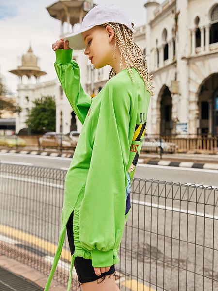 long-sleeved ins sweater womens 2020 new autumn students korean-style loose green color pullover round neck jacket, Black
long-sleeved ins sweater womens 2020 new autumn students korean-style loose green color pullover round neck jacket, Black