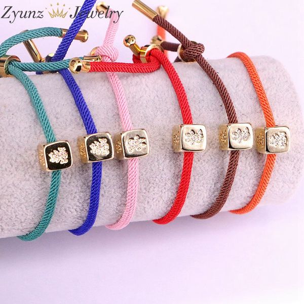 10pcs, mix colors lucky rope cord cz boy & girl charm spacer bead string bracelets, Golden;silver
10pcs, mix colors lucky rope cord cz boy & girl charm spacer bead string bracelets, Golden;silver