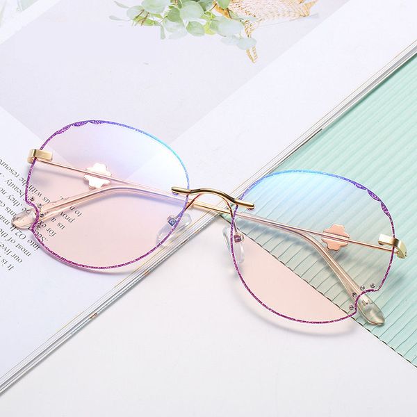sunglasses rimless fashion glasses for women anti blue rays ladies computer gaming bling edge metal spectacles frame, White;black
sunglasses rimless fashion glasses for women anti blue rays ladies computer gaming bling edge metal spectacles frame, White;black