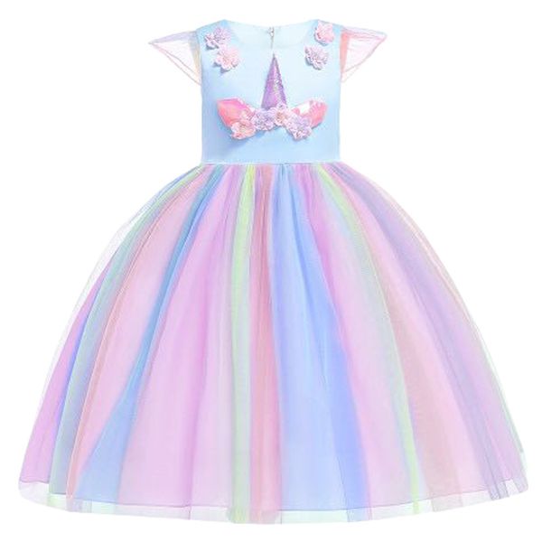 girls dress rainbow unicorn applique dress wedding party for kids ball gown girl children fancy birthday baby dresses, Red;yellow
girls dress rainbow unicorn applique dress wedding party for kids ball gown girl children fancy birthday baby dresses, Red;yellow