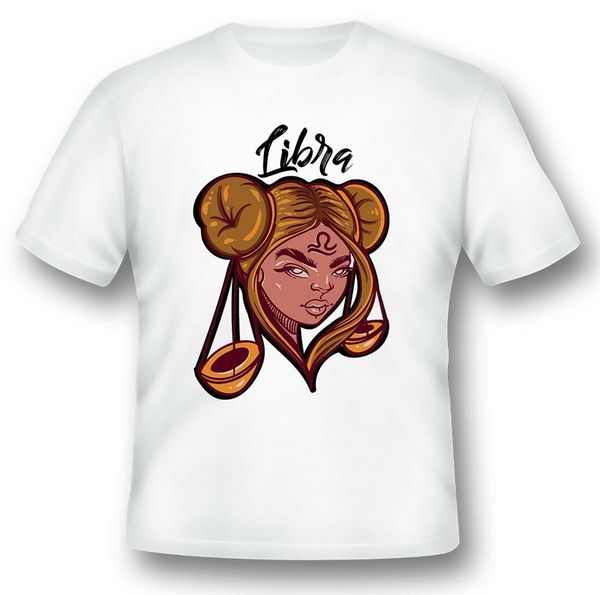 libra black or white tee men clothes tee shirt new diy fashion design for men women