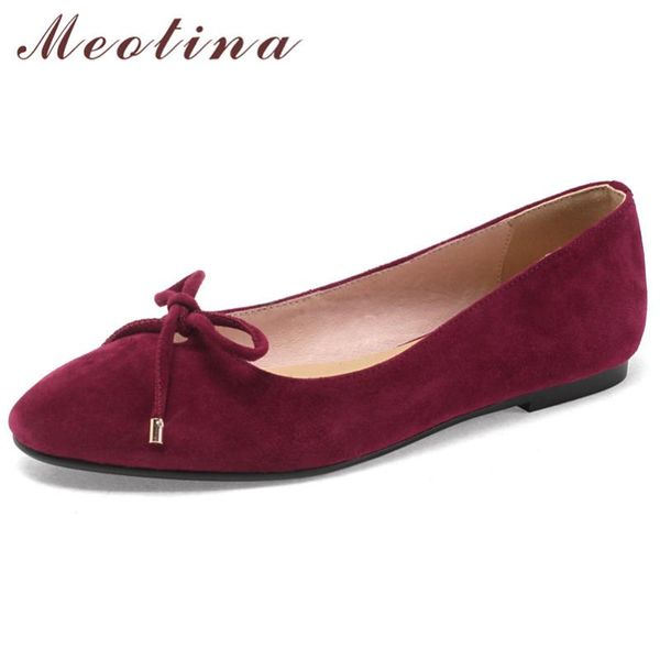 meotina spring ballet flats women shoes kid suede flat loafers shoes genuine leather bow round toe female plus size 33-43, Black
meotina spring ballet flats women shoes kid suede flat loafers shoes genuine leather bow round toe female plus size 33-43, Black