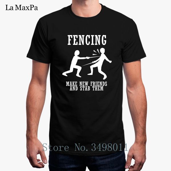mens t shirt fencings make new friends and stab them men's tshirt streetwear cotton simple fitness t-shirt man
mens t shirt fencings make new friends and stab them men's tshirt streetwear cotton simple fitness t-shirt man