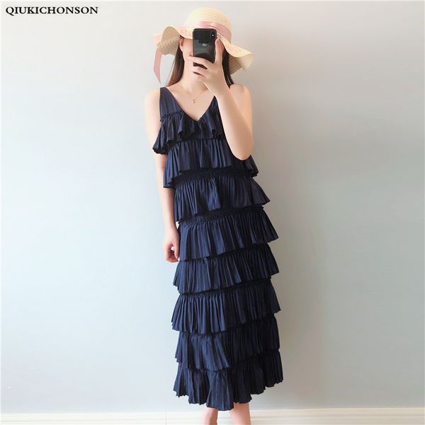 casual dresses 4xl 5xl plus size ruched dress women summer long high waist backless v neck korean style ladies spaghetti strap, Black;gray
casual dresses 4xl 5xl plus size ruched dress women summer long high waist backless v neck korean style ladies spaghetti strap, Black;gray