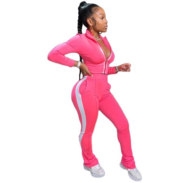 women two piece sets pant long sleeve zipper and long pants lady jogger casual sweatsuit, White
women two piece sets pant long sleeve zipper and long pants lady jogger casual sweatsuit, White