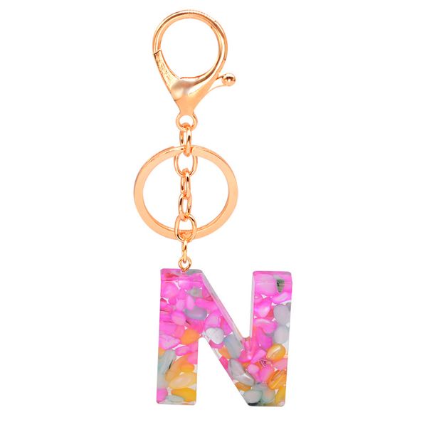 fashion design young womens gift gold metal key chain colorful resin letter keychain ring, Silver
fashion design young womens gift gold metal key chain colorful resin letter keychain ring, Silver
