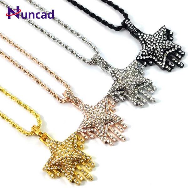chains fashion personality drop five-pointed star copper inlay pendant hip hop men necklace boyfriend gift chain, Silver
chains fashion personality drop five-pointed star copper inlay pendant hip hop men necklace boyfriend gift chain, Silver