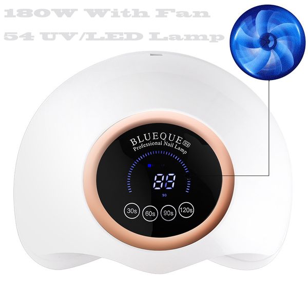 180w/160w nail dryer ice lamp for nails 54 leds uv led lamp for manicure gel polish with fan suitable all gels fast shipping
180w/160w nail dryer ice lamp for nails 54 leds uv led lamp for manicure gel polish with fan suitable all gels fast shipping