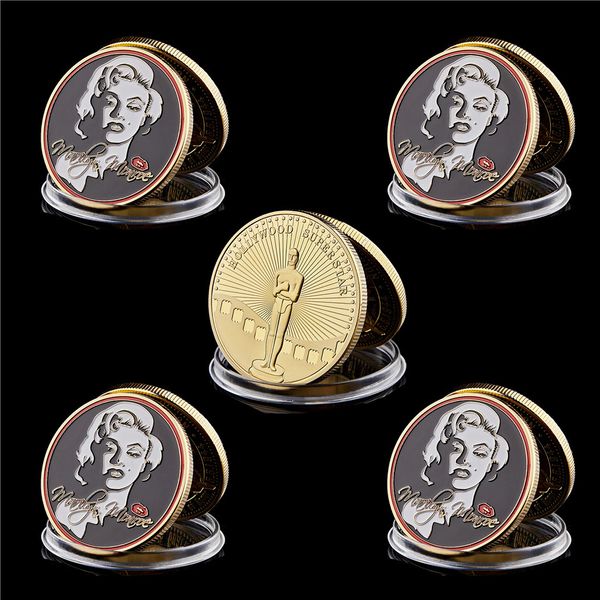 5pcs/lot famous usa hollywood movie star marilyn luna gold celebrity souvenir token coin collection value
5pcs/lot famous usa hollywood movie star marilyn luna gold celebrity souvenir token coin collection value